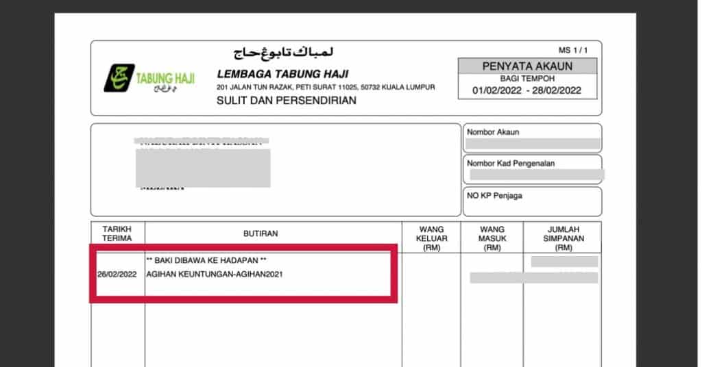 Dividen Tabung Haji 2024